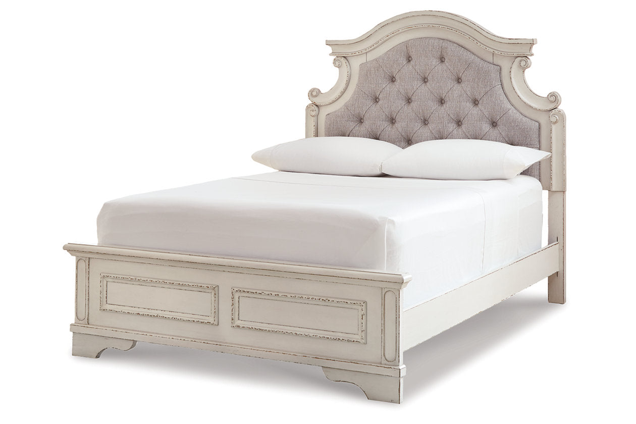 Realyn Chipped White Full Panel Bed - SET | B743-84 | B743-86 | B743-87 - Bien Home Furniture & Electronics