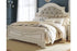 Realyn Chipped White King Upholstered Panel Bed - SET | B743-56 | B743-58 | B743-97 - Bien Home Furniture & Electronics