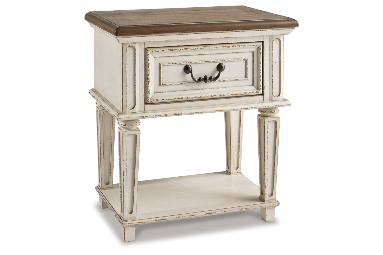 Realyn Chipped White Nightstand - B743-91 - Bien Home Furniture & Electronics