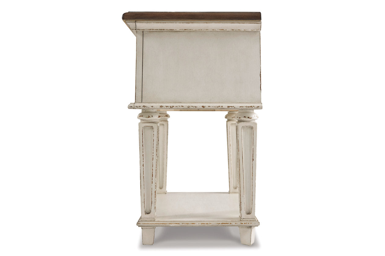 Realyn Chipped White Nightstand - B743-91 - Bien Home Furniture & Electronics