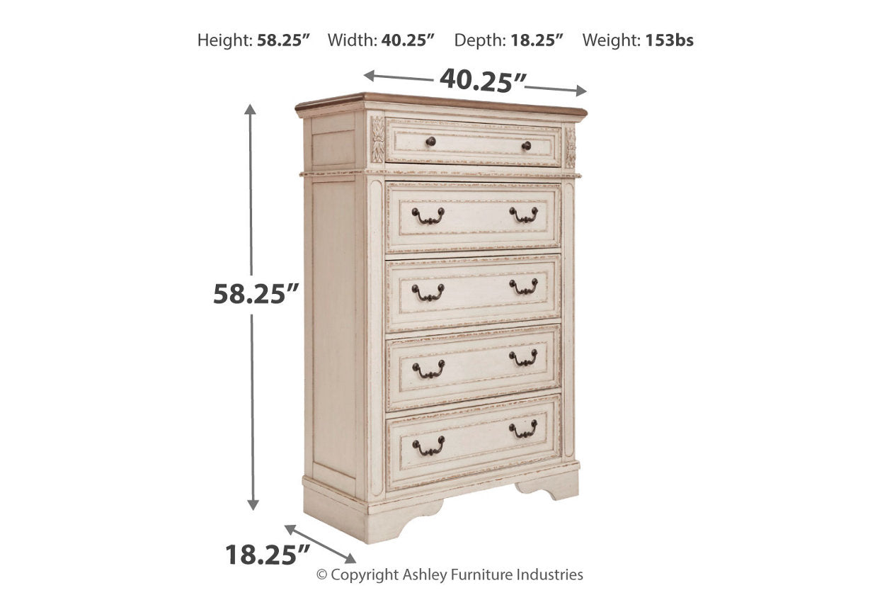 Realyn Two-tone Chest of Drawers - B743-46 - Bien Home Furniture & Electronics