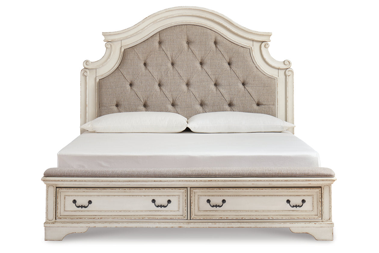 Realyn Two-tone King Upholstered Bed - SET | B743-197 | B743-56S | B743-58 - Bien Home Furniture & Electronics