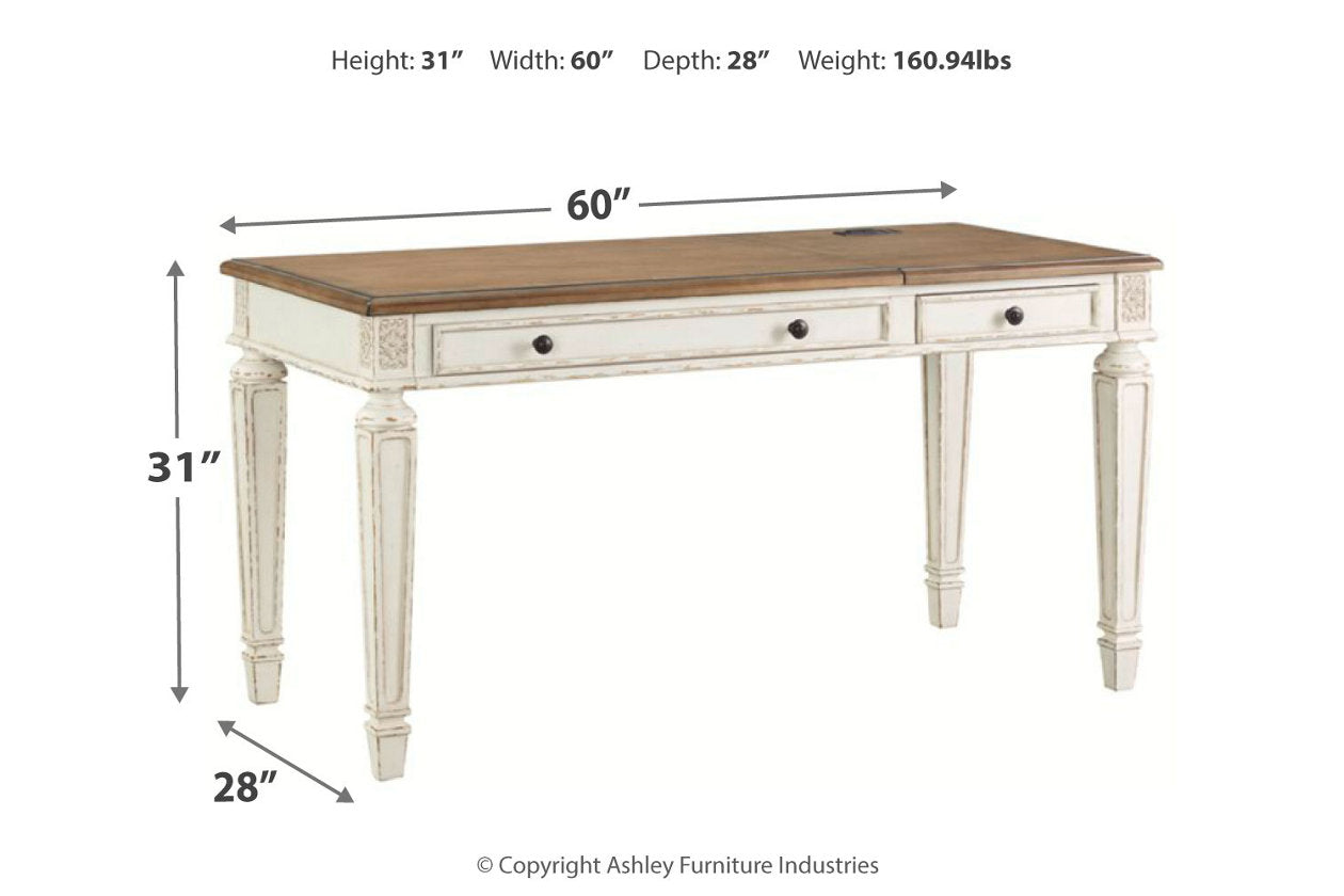 Realyn White/Brown Home Office Lift Top Desk - H743-134 - Bien Home Furniture & Electronics