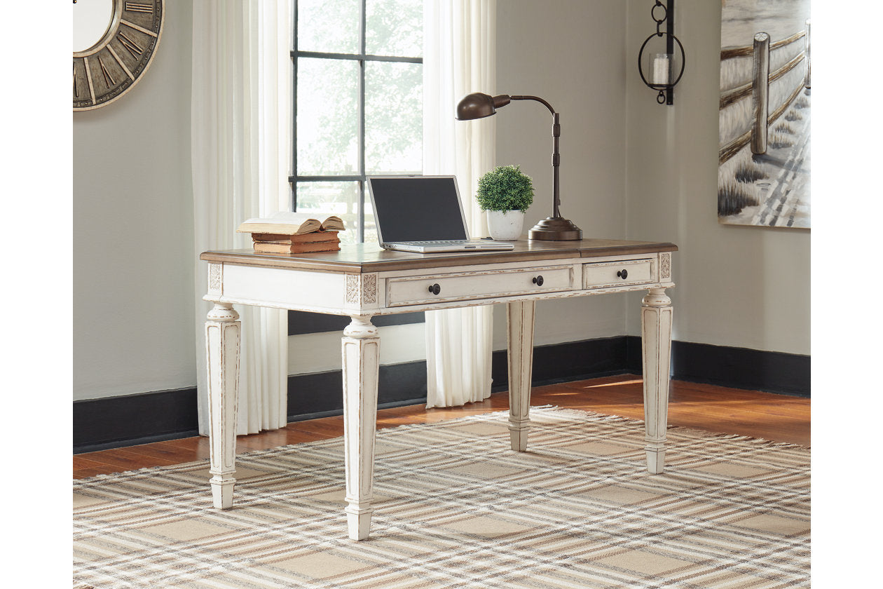 Realyn White/Brown Home Office Lift Top Desk - H743-134 - Bien Home Furniture & Electronics