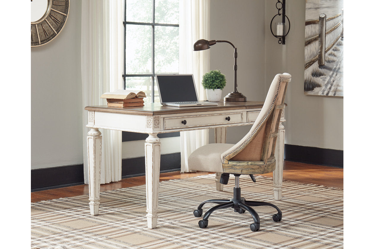 Realyn White/Brown Home Office Lift Top Desk - H743-134 - Bien Home Furniture & Electronics
