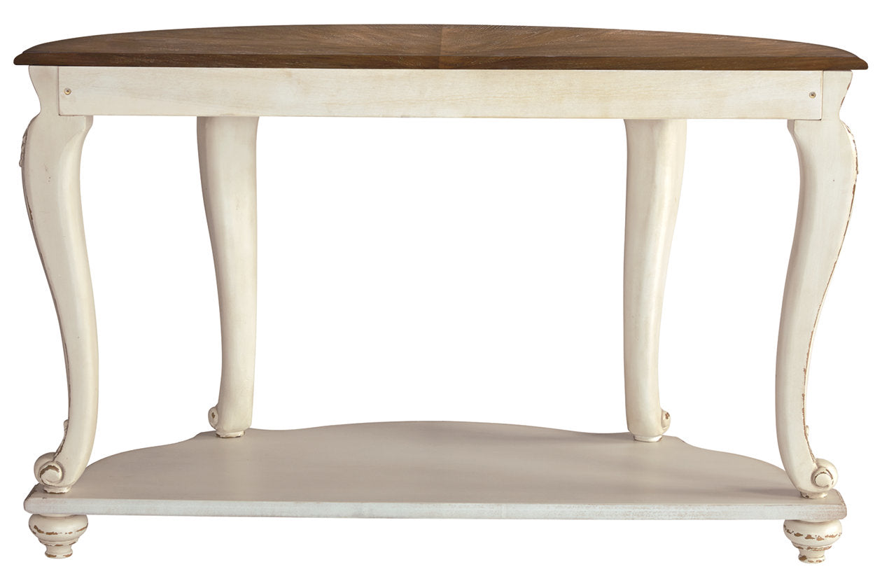 Realyn White/Brown Sofa Table - T743-4 - Bien Home Furniture & Electronics