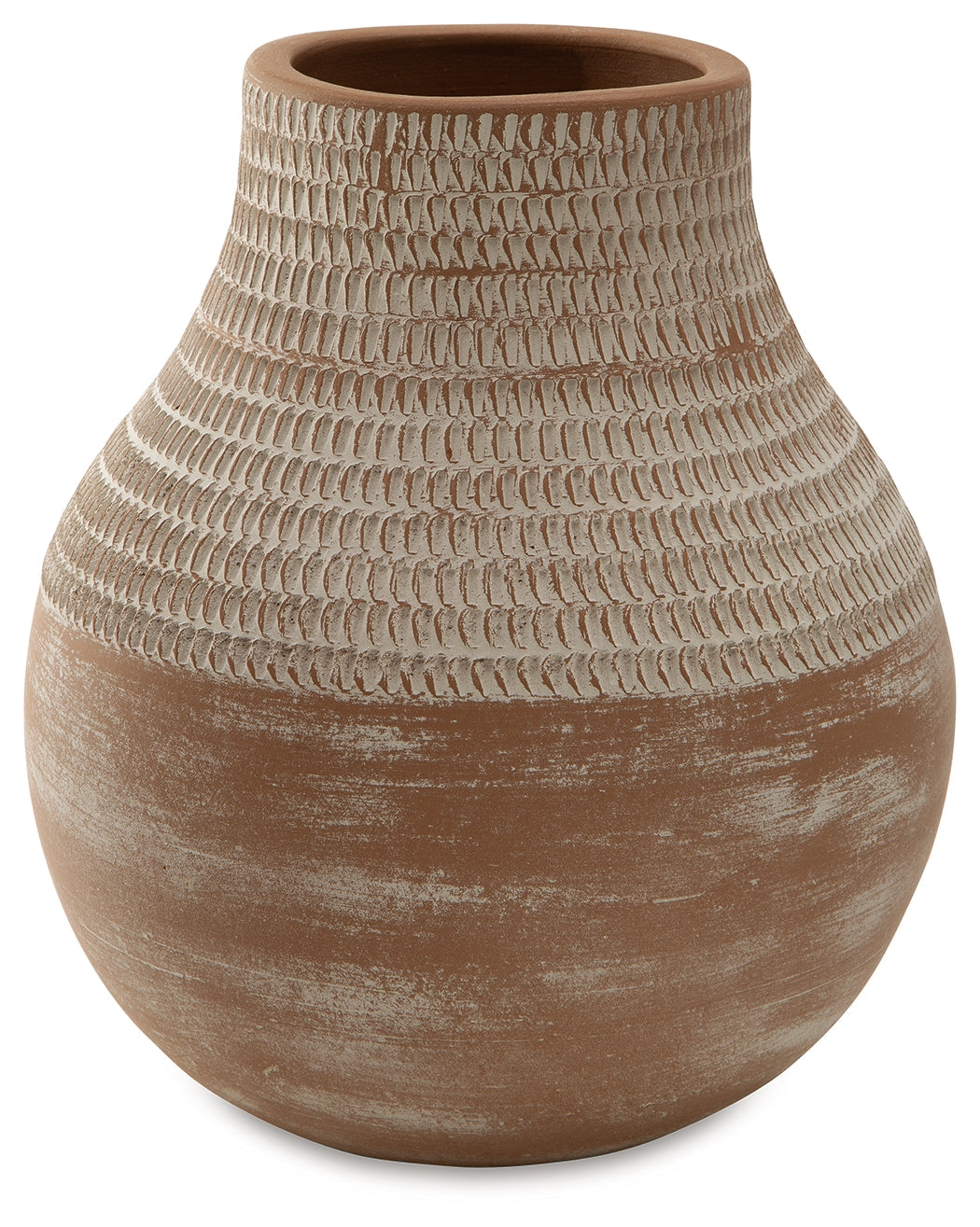Reclove Distressed White Vase - A2000641 - Bien Home Furniture & Electronics