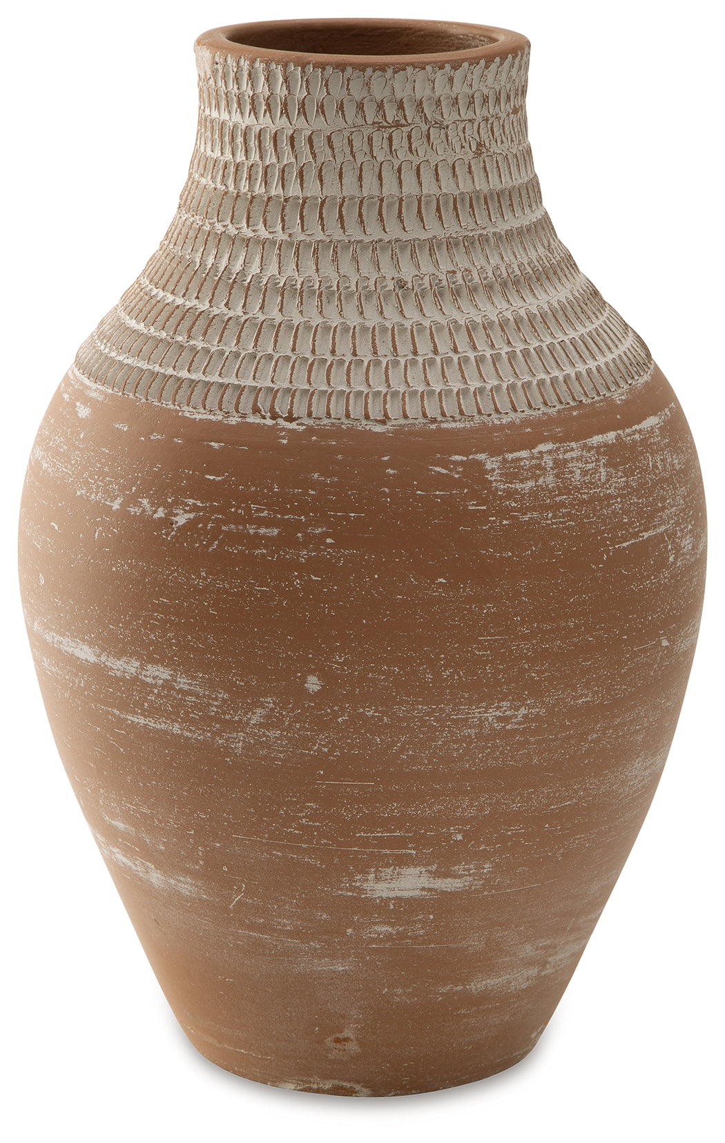 Reclove Distressed White Vase - A2000642 - Bien Home Furniture &amp; Electronics