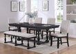 Regent Charcoal Black Dining Set - SET | 2270CLT-4286-BS | 2270CLT-4286-TP | 2270CL-S(2) - Bien Home Furniture & Electronics