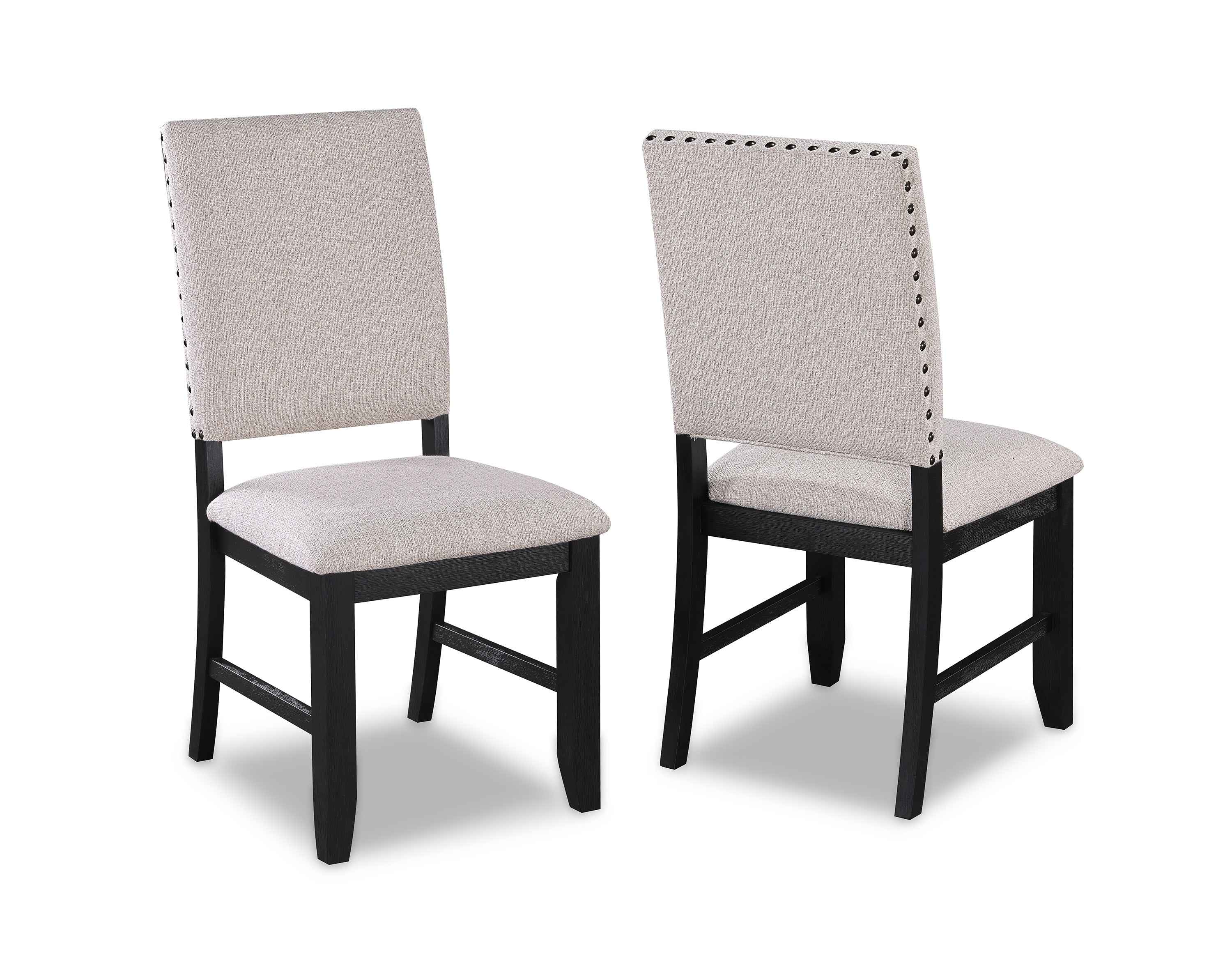 Regent Charcoal Black Dining Set - SET | 2270CLT-4286-BS | 2270CLT-4286-TP | 2270CL-S(2) - Bien Home Furniture & Electronics