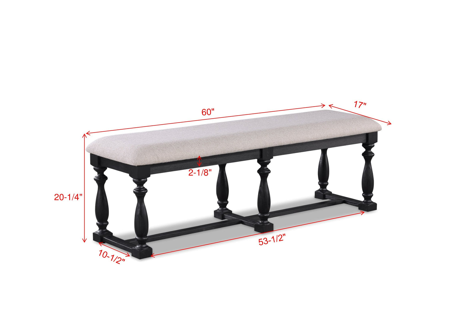 Regent Charcoal Black Dining Set - SET | 2270CLT-4286-BS | 2270CLT-4286-TP | 2270CL-S(2) - Bien Home Furniture & Electronics