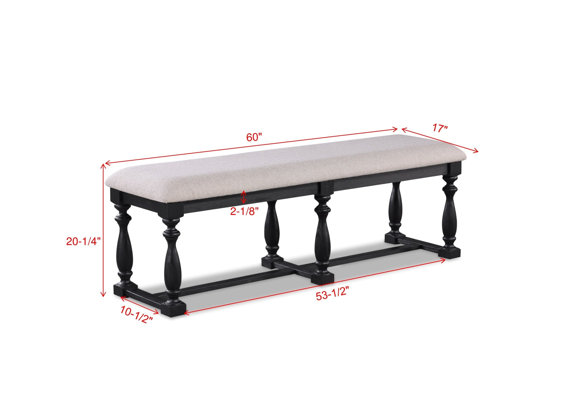 Regent Charcoal Black Dining Set - SET | 2270CLT-4286-BS | 2270CLT-4286-TP | 2270CL-S(2) - Bien Home Furniture & Electronics