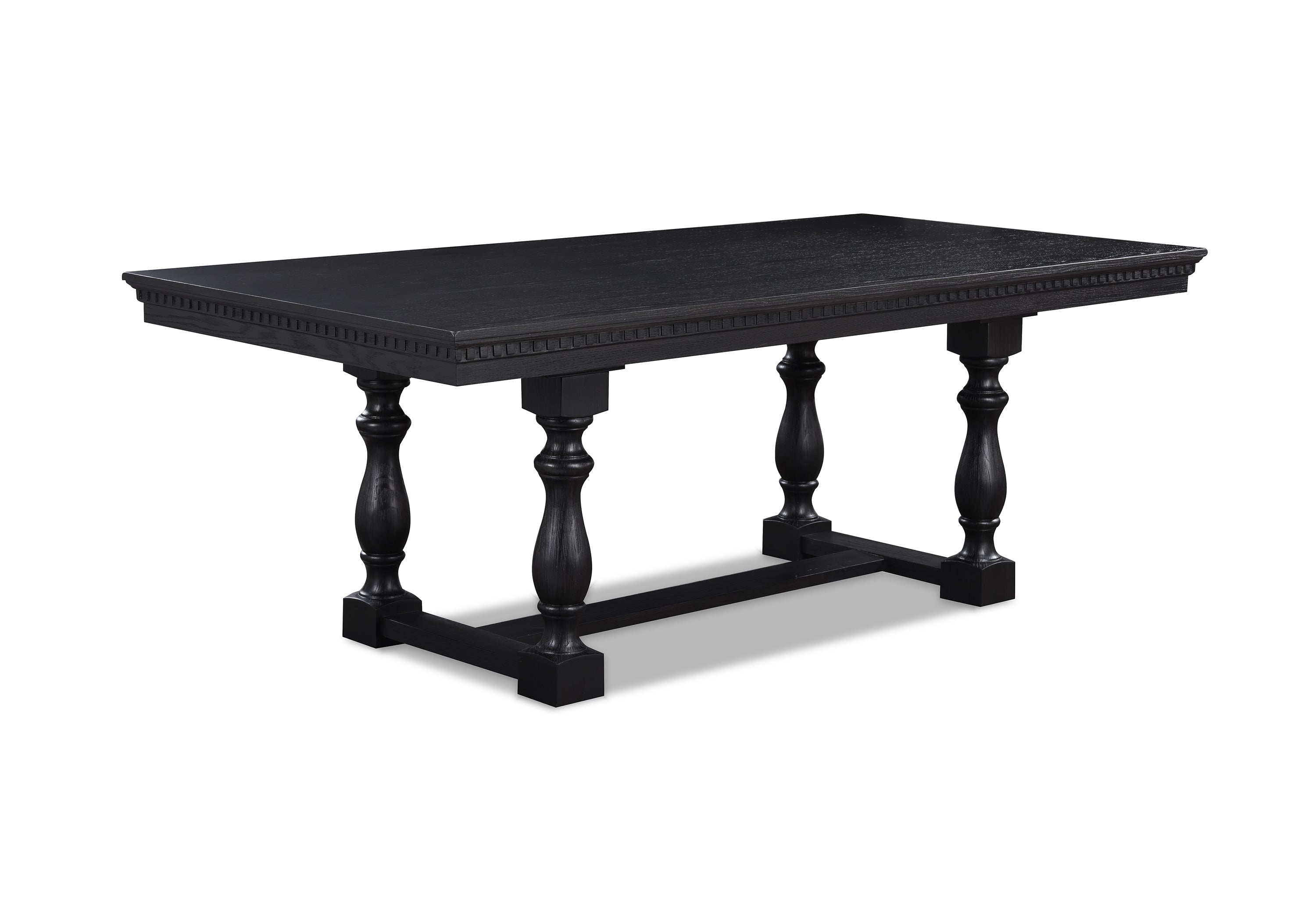 Regent Charcoal Black Dining Table - SET | 2270CLT-4286-BS | 2270CLT-4286-TP - Bien Home Furniture &amp; Electronics