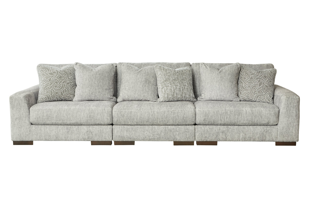 Regent Park Pewter 3-Piece Sofa - SET | 1440446 | 1440464 | 1440465 - Bien Home Furniture & Electronics