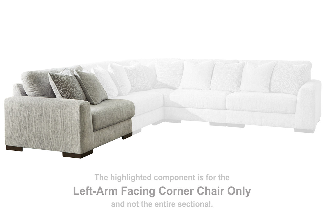 Regent Park Pewter Left-Arm Facing Corner Chair - 1440464 - Bien Home Furniture & Electronics