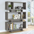 Reid Weathered Gray 3-Tier Geometric Bookcase - 800554 - Bien Home Furniture & Electronics