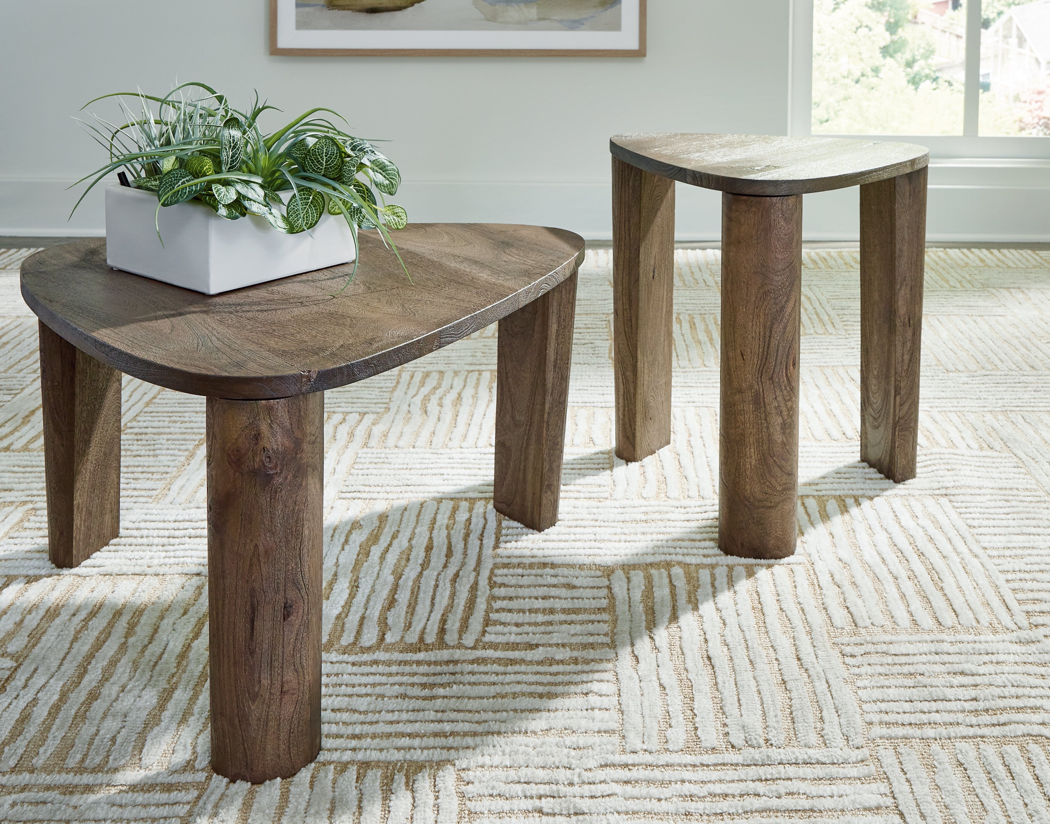 Reidport Grayish Brown Accent Coffee Table (Set of 2) - A4000604 - Bien Home Furniture & Electronics
