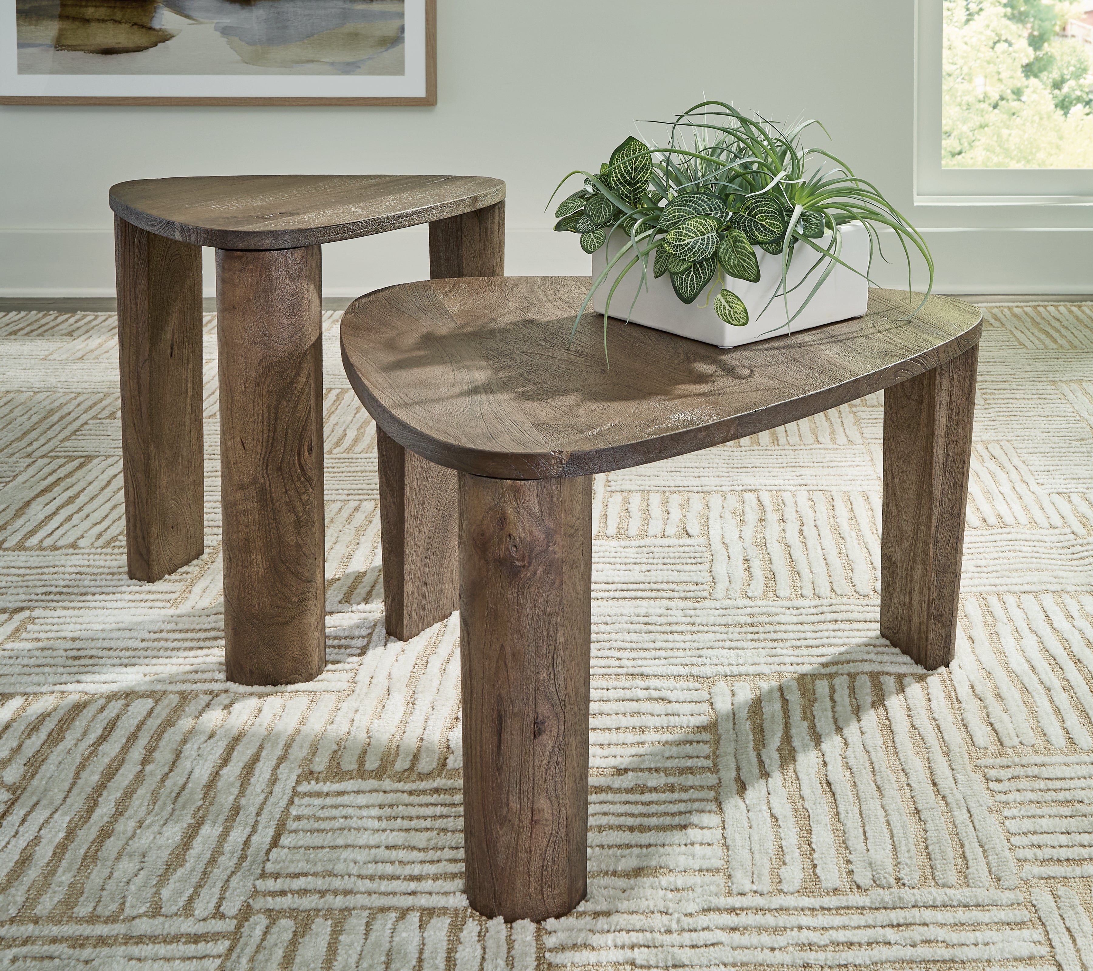 Reidport Grayish Brown Accent Coffee Table (Set of 2) - A4000604 - Bien Home Furniture & Electronics