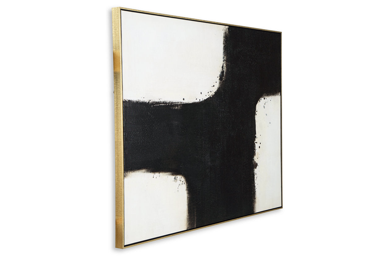Reighlea Black/White Wall Art - A8000352 - Bien Home Furniture & Electronics
