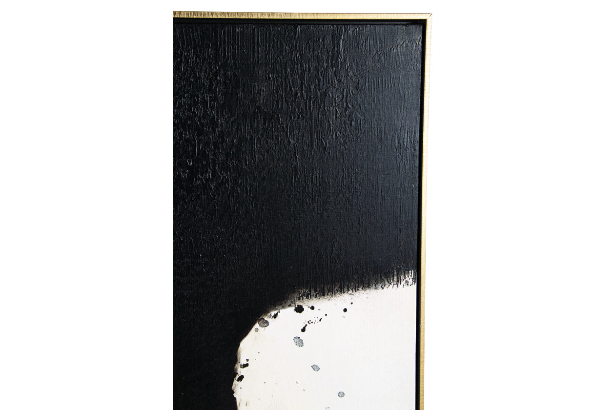 Reighlea Black/White Wall Art - A8000352 - Bien Home Furniture & Electronics