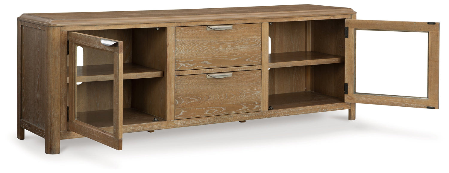 Rencott Light Brown 80" TV Stand - W781-68 - Bien Home Furniture & Electronics
