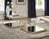Renee 2-Piece Square Occasional Set Rose Brass - 722660 - Bien Home Furniture & Electronics