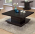 Reston Cappuccino Pedestal Square Coffee Table - 705168 - Bien Home Furniture & Electronics