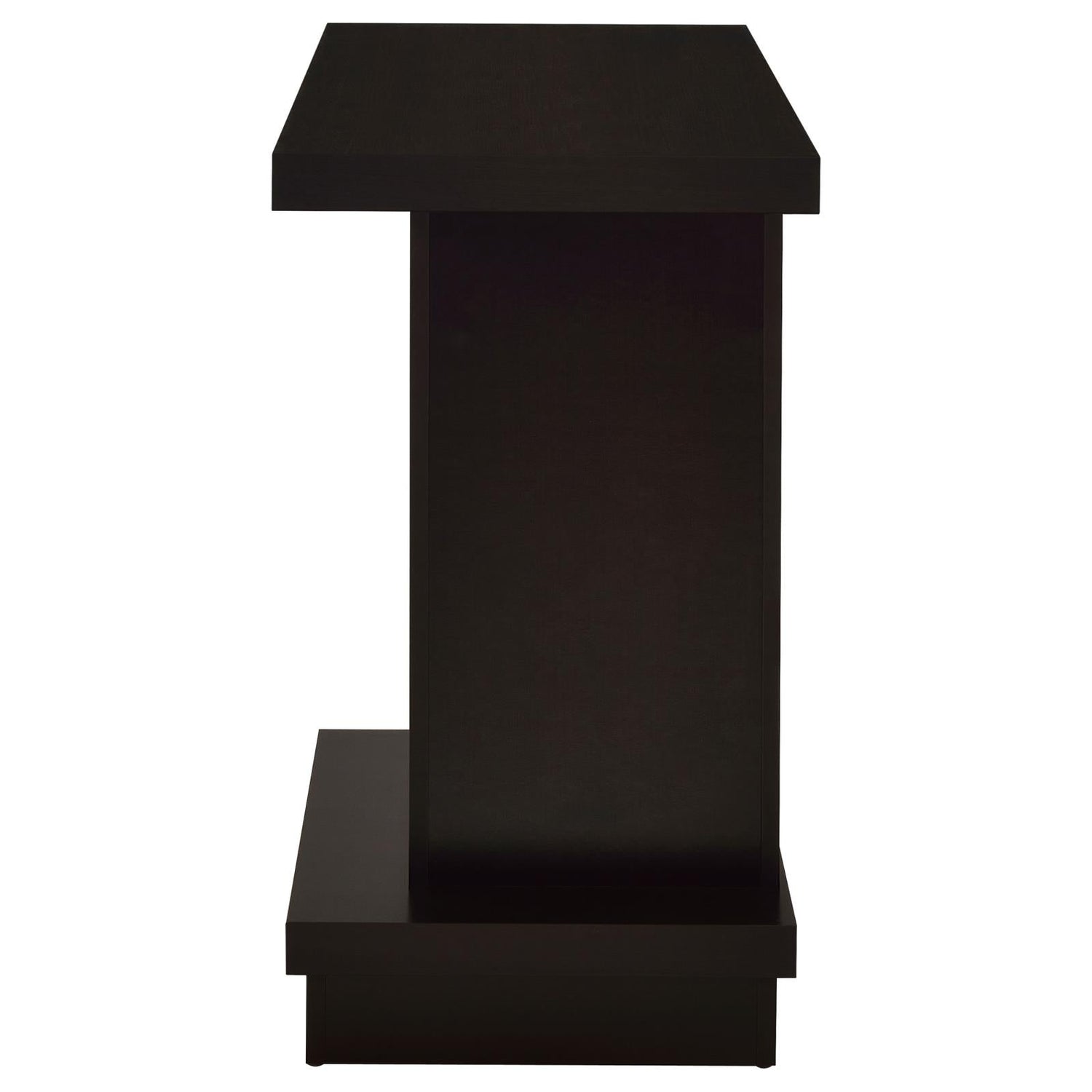 Reston Pedestal Sofa Table Cappuccino - 705169 - Bien Home Furniture & Electronics