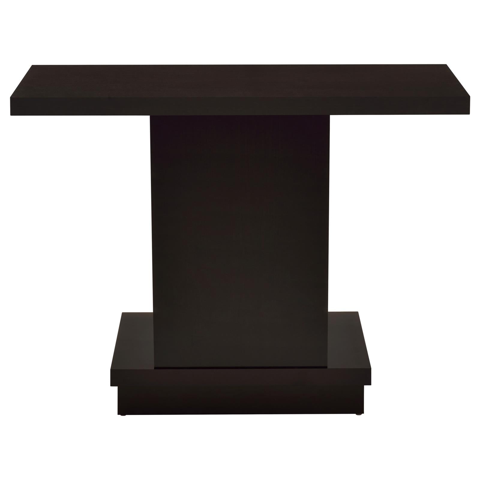 Reston Pedestal Sofa Table Cappuccino - 705169 - Bien Home Furniture & Electronics