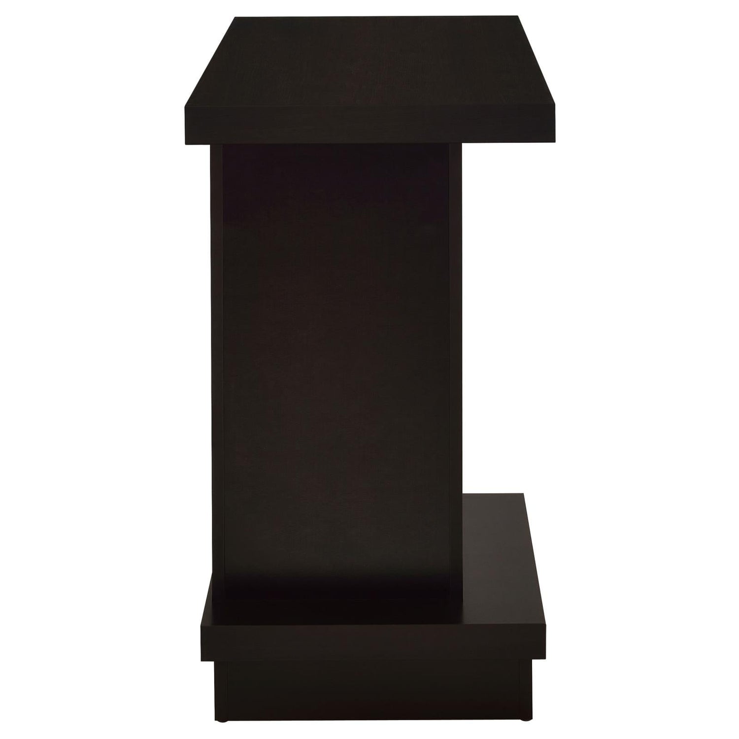 Reston Pedestal Sofa Table Cappuccino - 705169 - Bien Home Furniture & Electronics