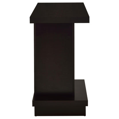 Reston Pedestal Sofa Table Cappuccino - 705169 - Bien Home Furniture &amp; Electronics
