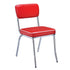 Retro Red/Chrome Open Back Side Chairs, Set of 2 - 2450R - Bien Home Furniture & Electronics
