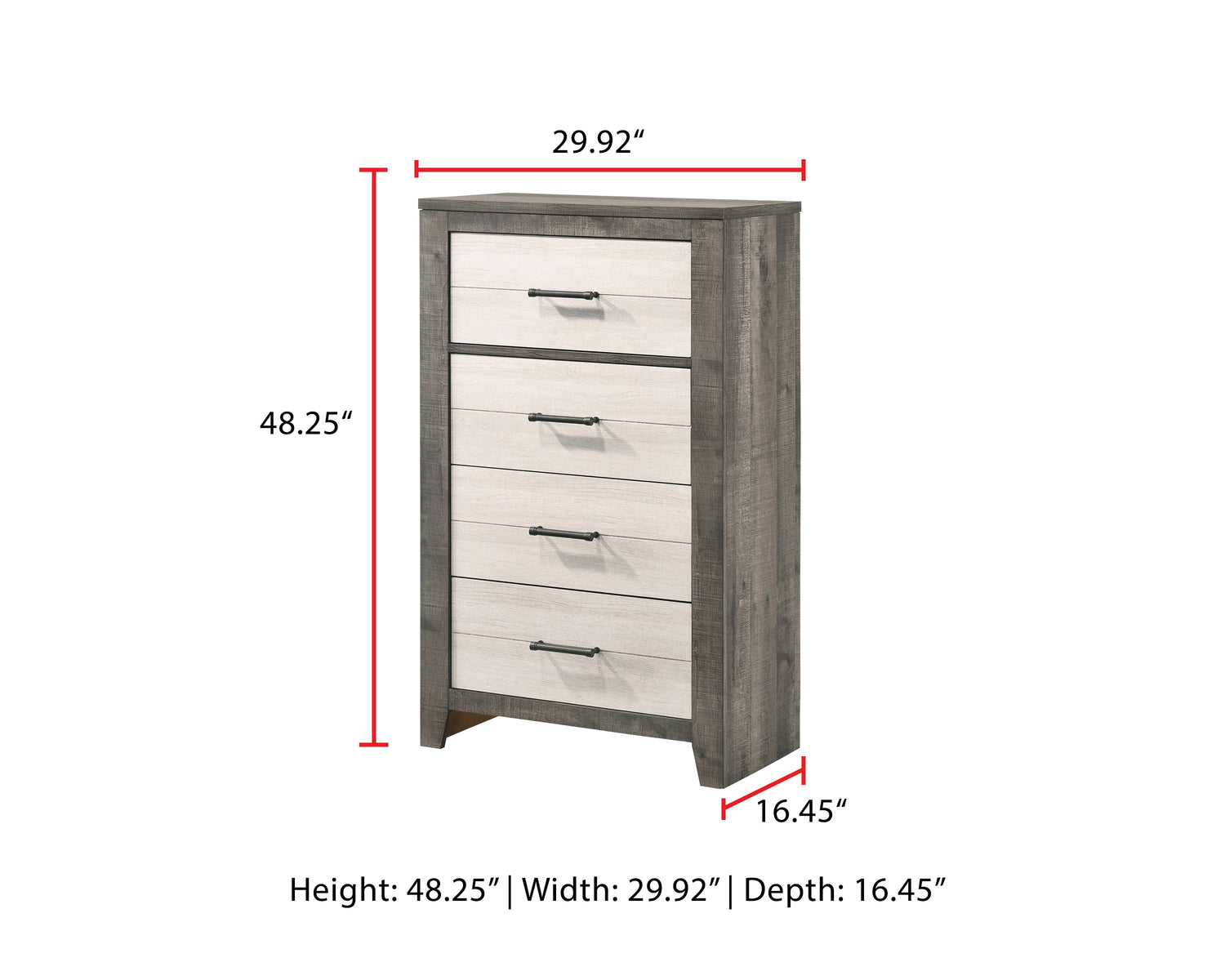 Rhett Brown/Cream Chest - B8170-4 - Bien Home Furniture & Electronics