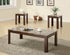 Rhodes 3-Piece Faux Marble Top Occasional Set Brown - 700395 - Bien Home Furniture & Electronics