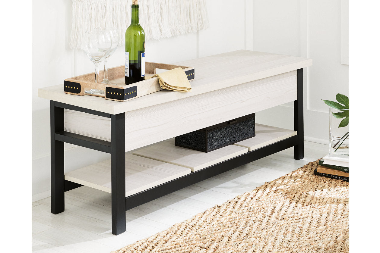 Rhyson White Storage Bench - A3000312 - Bien Home Furniture & Electronics