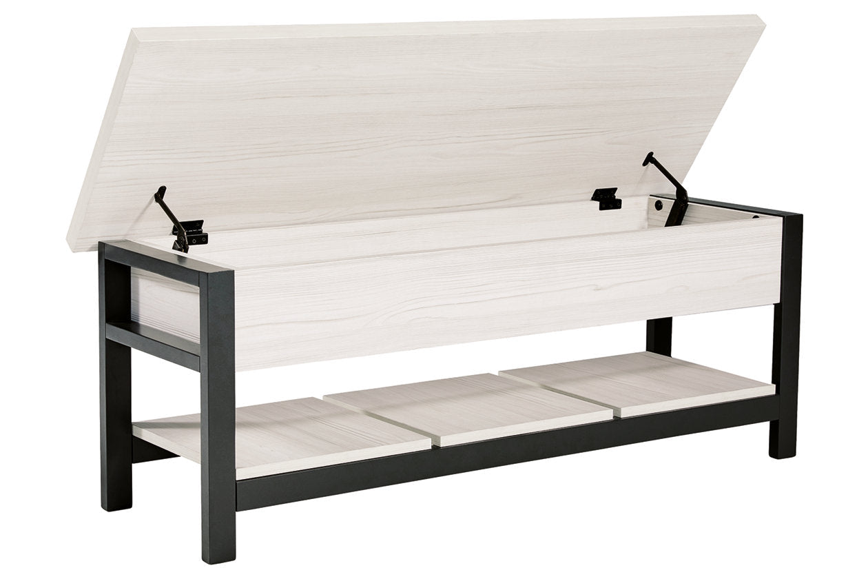 Rhyson White Storage Bench - A3000312 - Bien Home Furniture & Electronics