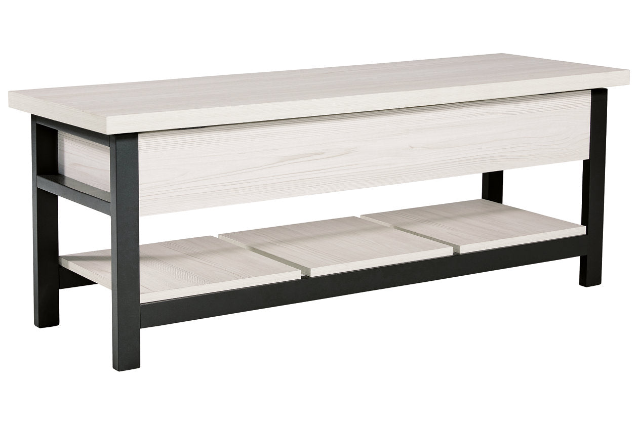 Rhyson White Storage Bench - A3000312 - Bien Home Furniture & Electronics