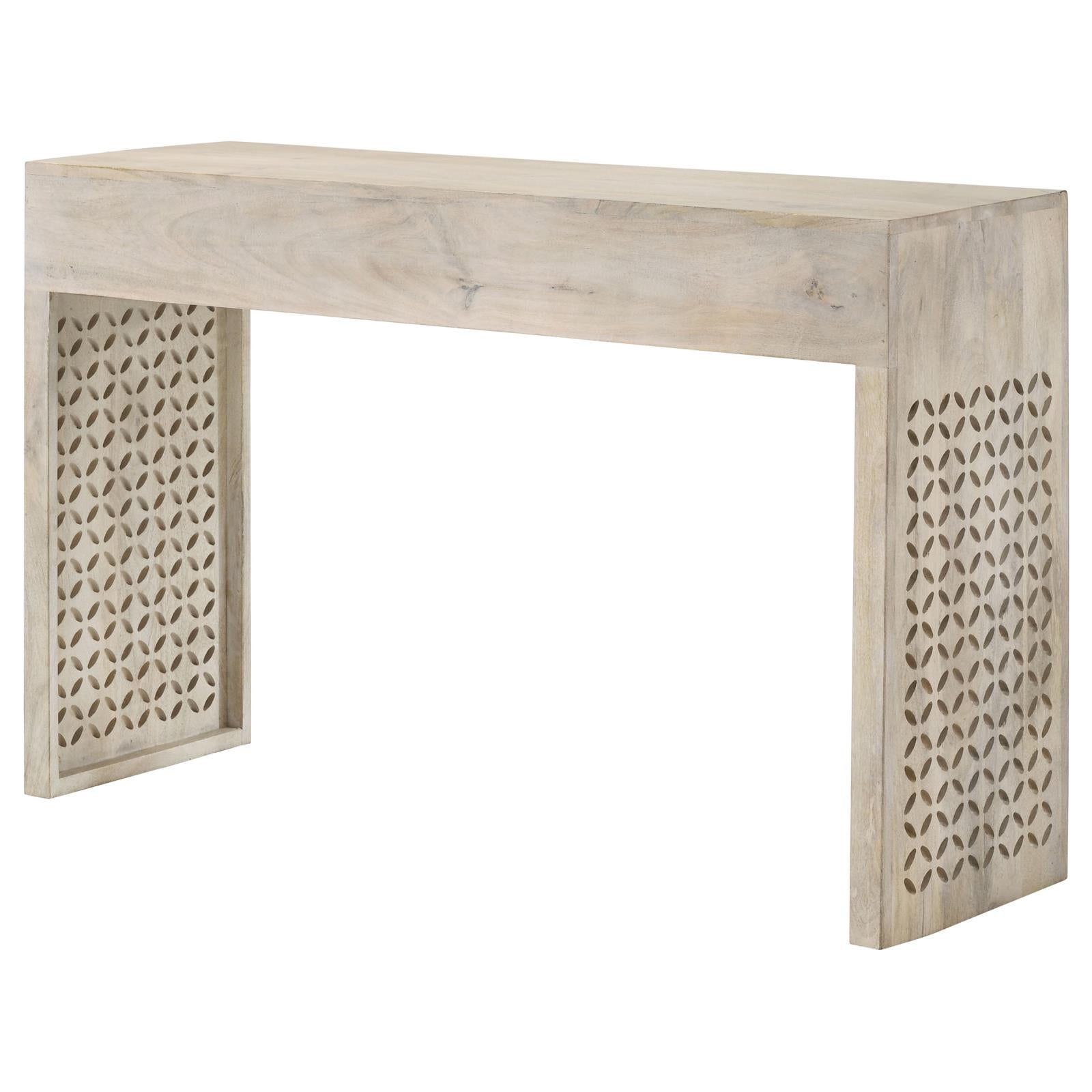 Rickman White Washed Rectangular 2-Drawer Console Table - 959543 - Bien Home Furniture & Electronics