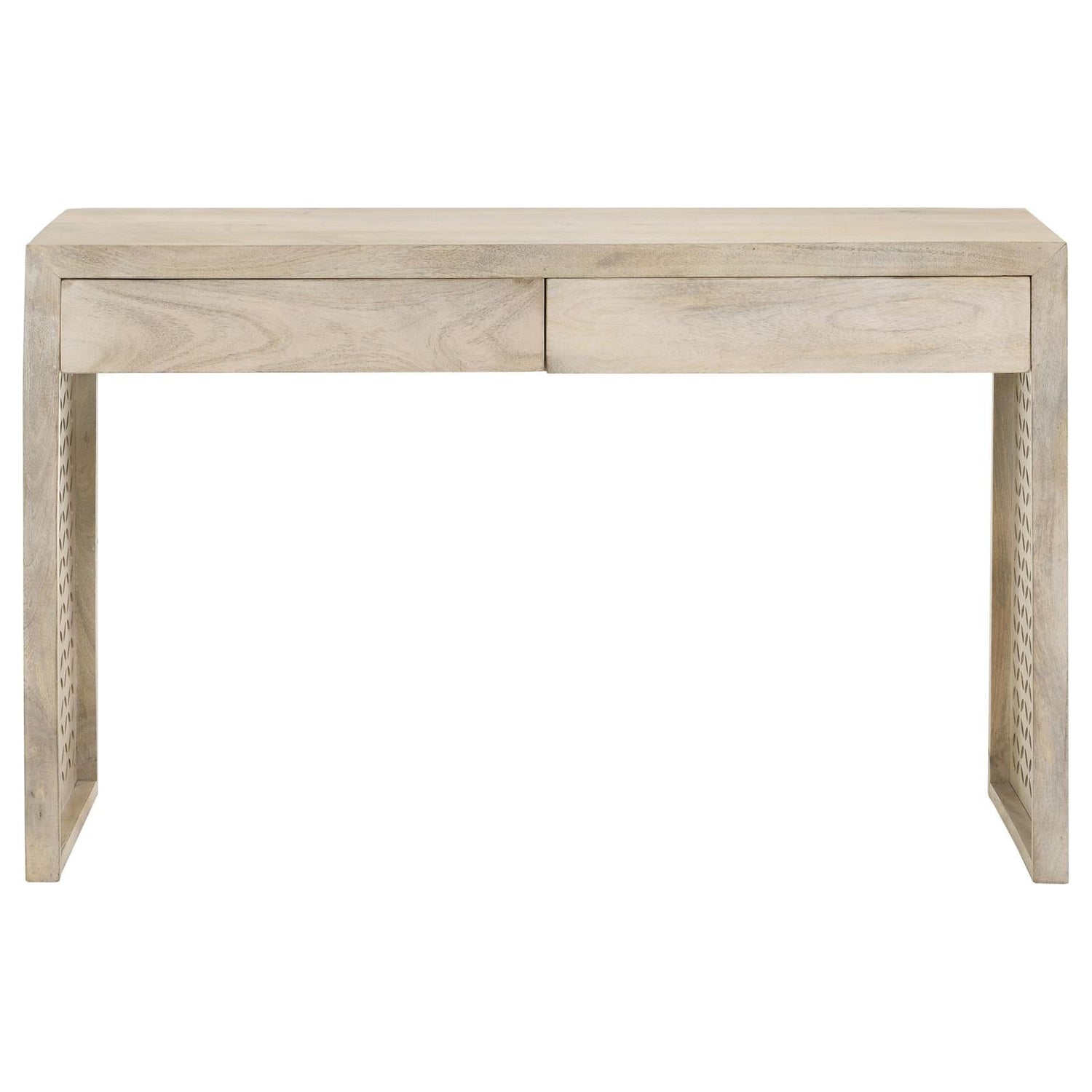 Rickman White Washed Rectangular 2-Drawer Console Table - 959543 - Bien Home Furniture & Electronics