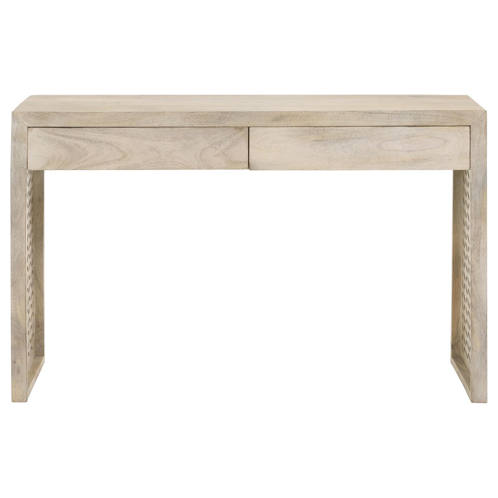 Rickman White Washed Rectangular 2-Drawer Console Table - 959543 - Bien Home Furniture & Electronics