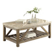 Ridley Weathered Natural Cocktail Table - 3551-30 - Bien Home Furniture & Electronics