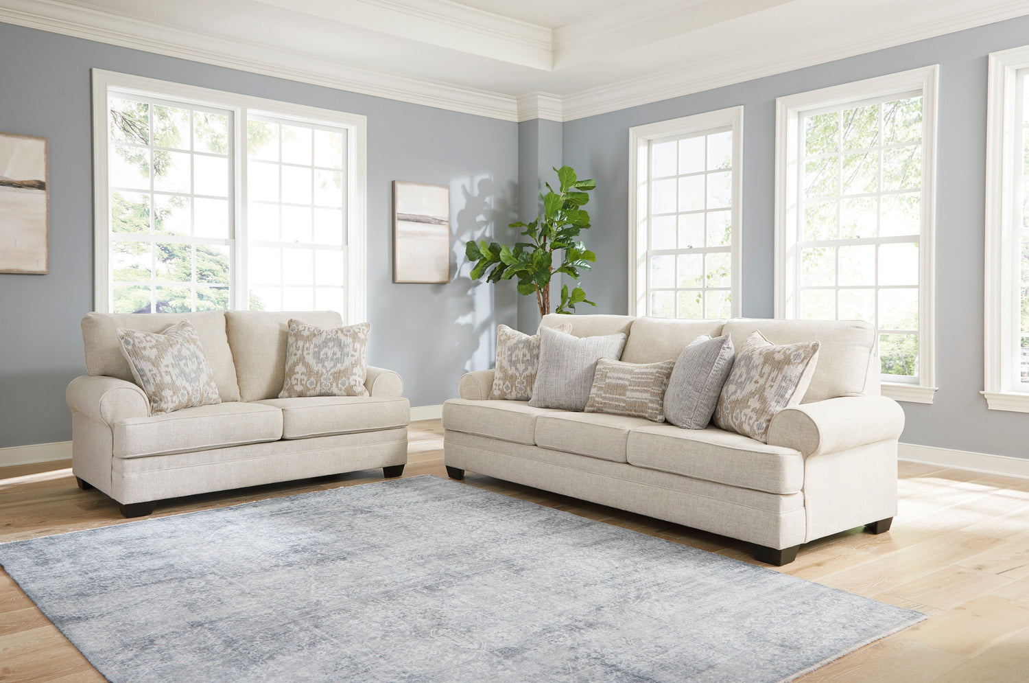 Rilynn Linen Living Room Set - SET | 3480938 | 3480935 - Bien Home Furniture &amp; Electronics