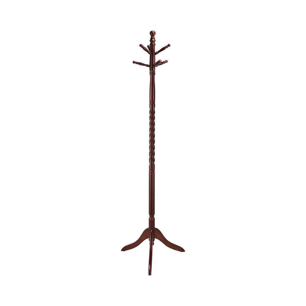 Riona Merlot 2-Tier Coat Rack - 3058 - Bien Home Furniture & Electronics