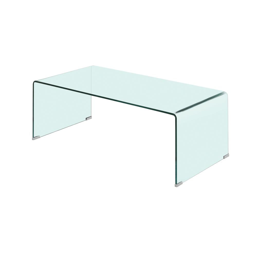 Ripley Clear Rectangular Coffee Table - 705328 - Bien Home Furniture & Electronics
