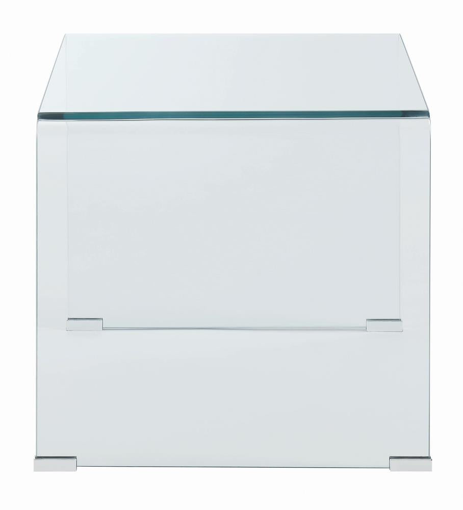 Ripley Square End Table Clear - 705327 - Bien Home Furniture & Electronics