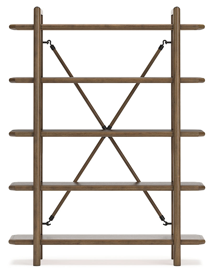 Roanhowe Brown 71" Bookcase - H769-70 - Bien Home Furniture & Electronics