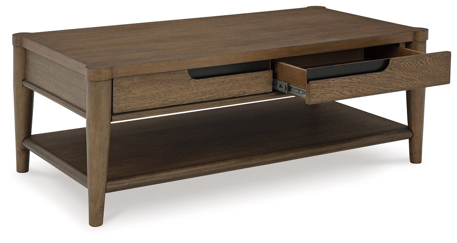 Roanhowe Brown Coffee Table - T769-1 - Bien Home Furniture &amp; Electronics