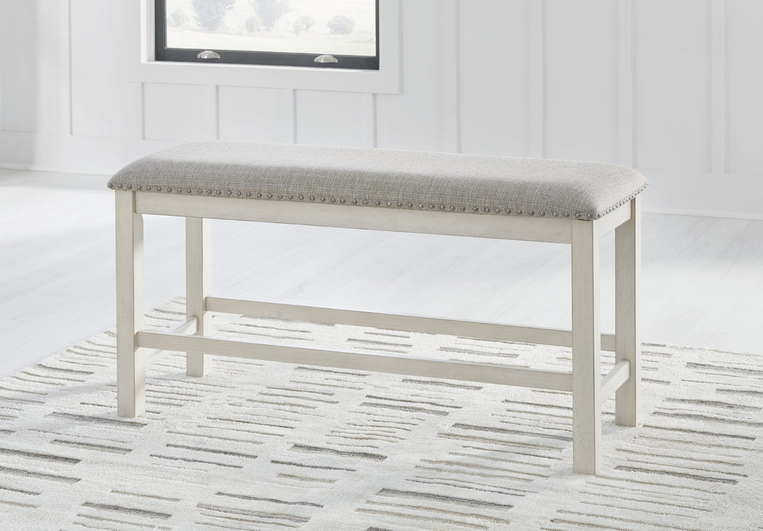 Robbinsdale Antique White 49" Counter Height Dining Bench - D642-09 - Bien Home Furniture & Electronics