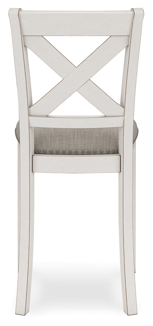 Robbinsdale Antique White Counter Height Barstool, Set of 2 - D642-124 - Bien Home Furniture & Electronics