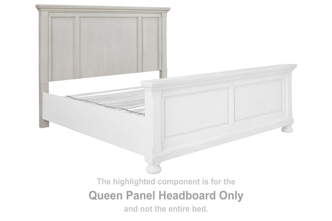 Robbinsdale Antique White Queen Panel Headboard - B742-57 - Bien Home Furniture & Electronics